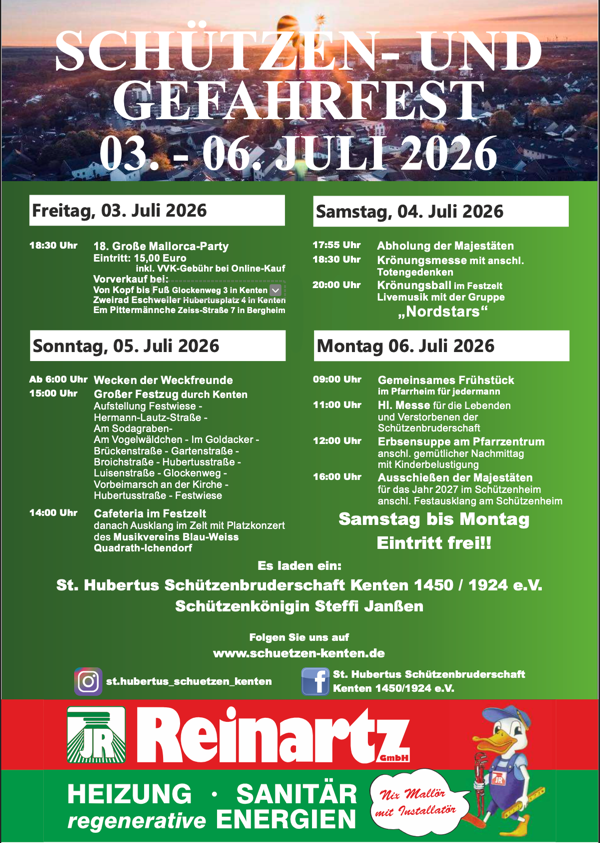 Plakat Schützenfest 2026